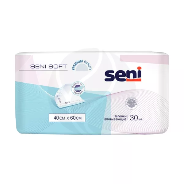 Изображение товара Пеленки впитывающие Seni Soft 40x60 см, 30 штук - комфорт и защита