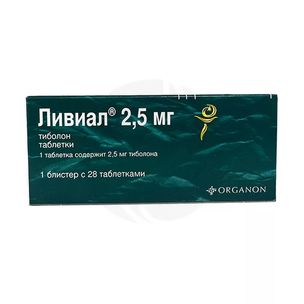 Изображение товара Ливиал 2,5мг таблетки 28 шт для гормональной заместительной терапии женщин