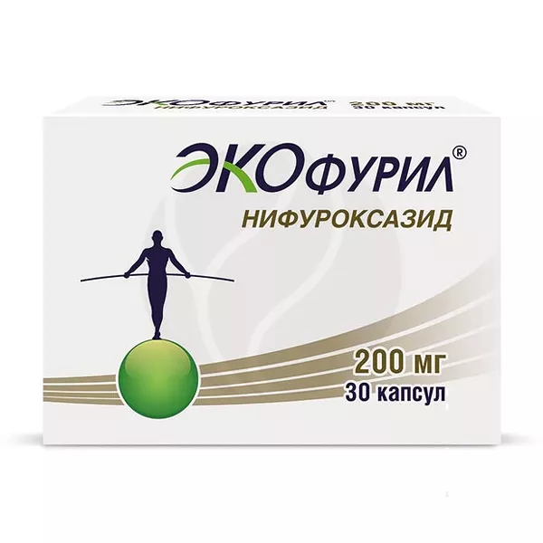 Изображение товара Экофурил капсулы 200мг, №30 Изображение товара Экофурил капсулы 200мг, №30