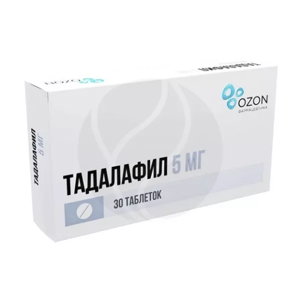 Тадалафил таблетки покрыт. п/о 5мг, №30