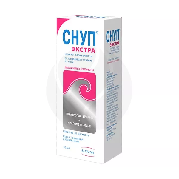 Изображение товара Снуп Экстра спрей назальный дозированный, 10мл Изображение товара Снуп Экстра спрей назальный дозированный, 10мл
