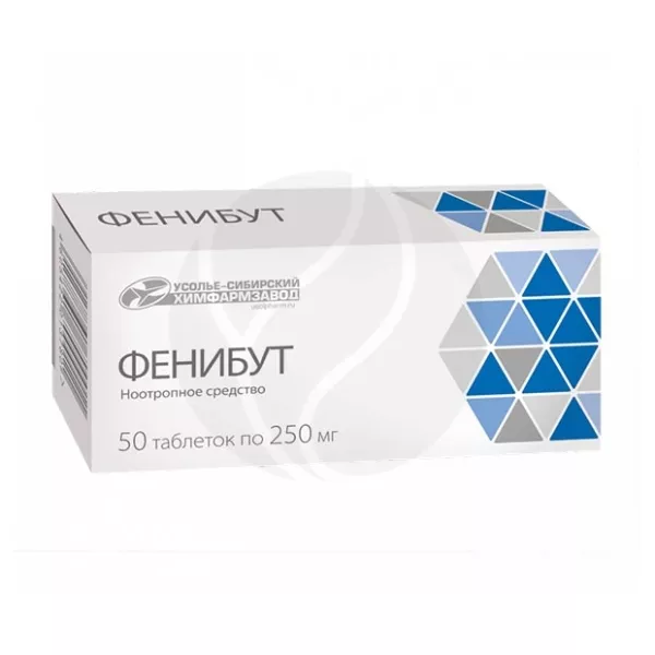 Фенибут таблетки 250мг, №50
