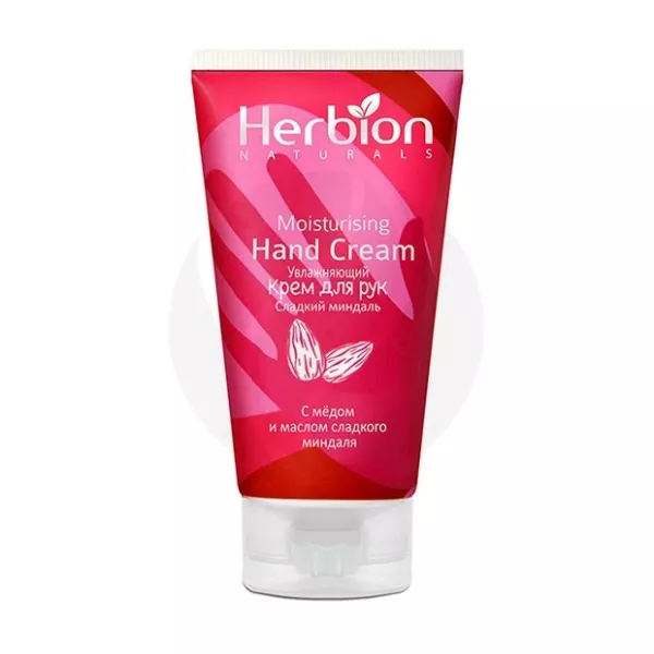 Изображение товара Herbion крем для рук увлажняющий на основе сладкого миндаля 100 мл