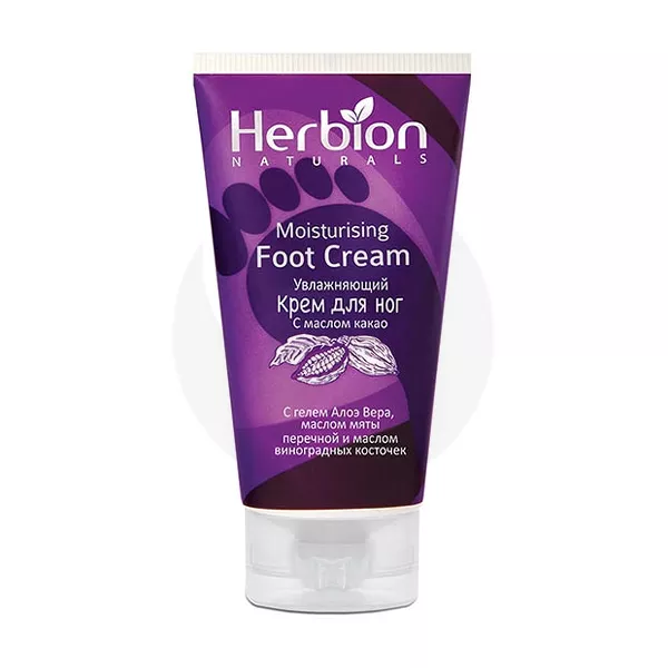 Изображение товара Увлажняющий крем для ног с маслом какао Herbion 100мл