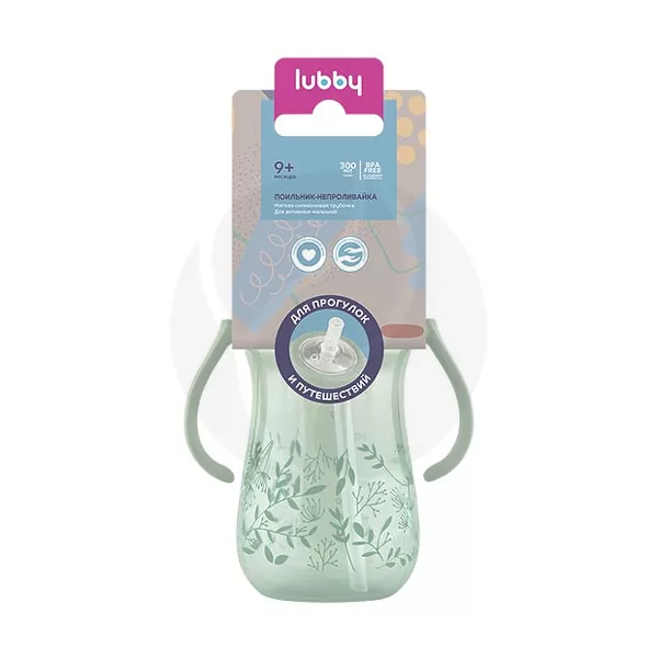 Изображение товара Lubby поильник-непроливайка с трубочкой (9+мес), 300мл