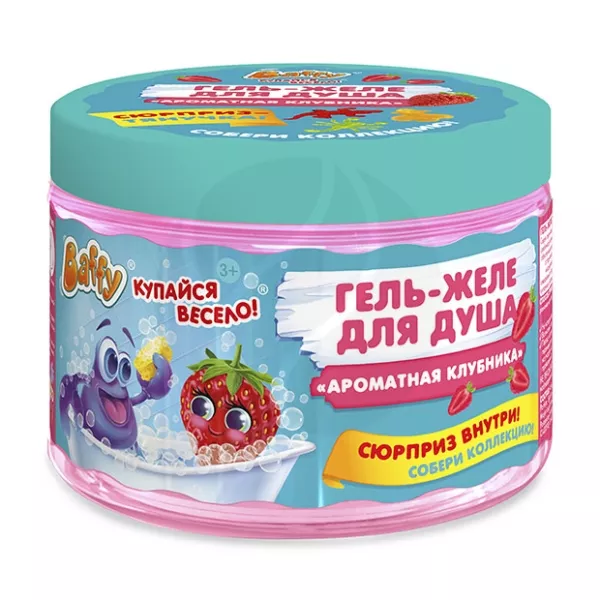 Изображение товара Гель-желе для душа Baffy Ароматная клубника с сюрпризом 300 мл