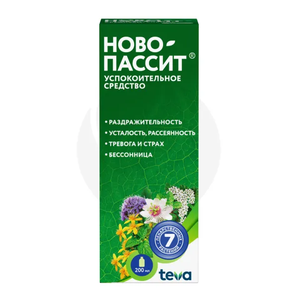 Ново-Пассит раствор д/приема внутрь, 200мл