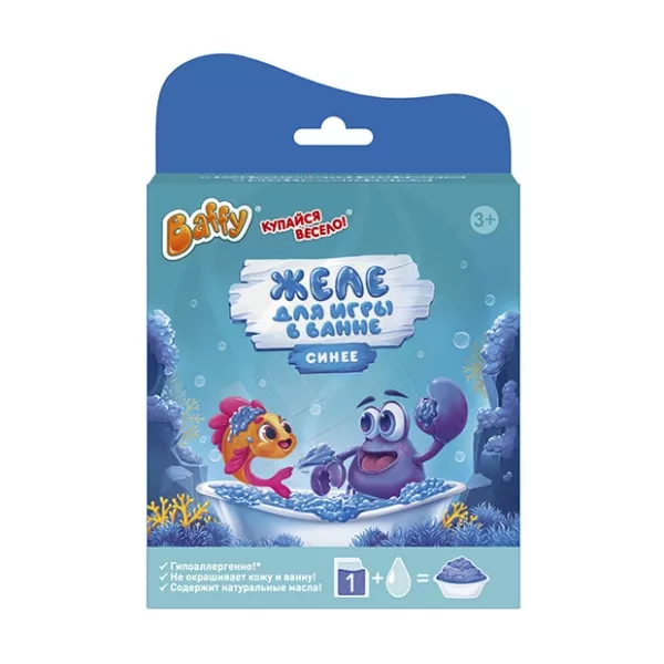 Изображение товара Baffy желе для игры в ванной синий 185г безопасная игрушка для детей 3+