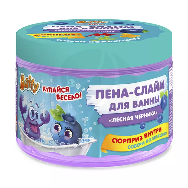 Изображение товара Пена-слайм для ванны Бaffy Лесная черника с сюрпризом 300мл Изображение товара Пена-слайм для ванны Бaffy Лесная черника с сюрпризом 300мл