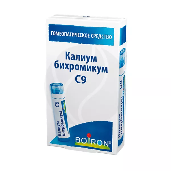 Изображение товара Гомеопатические гранулы Калиум бихромикум С9 Франция для желудка, горла, женщин Изображение товара Гомеопатические гранулы Калиум бихромикум С9 Франция для желудка, горла, женщин