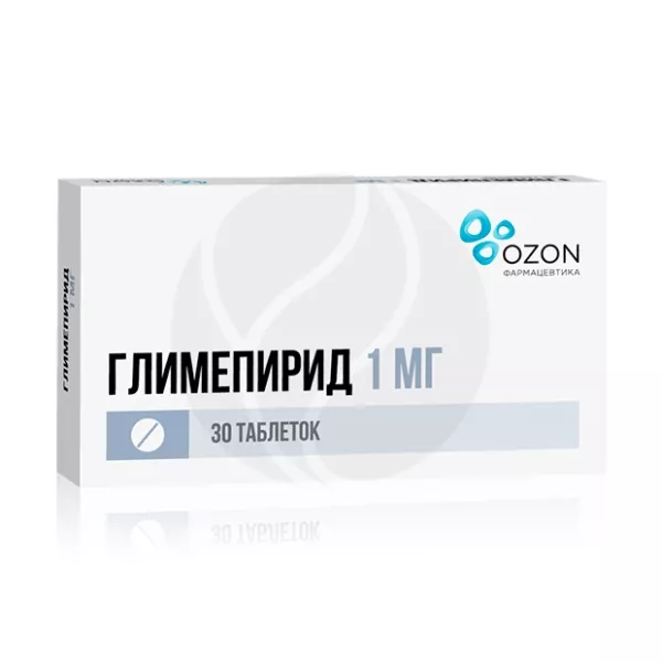 Глимепирид таблетки 1мг, №30