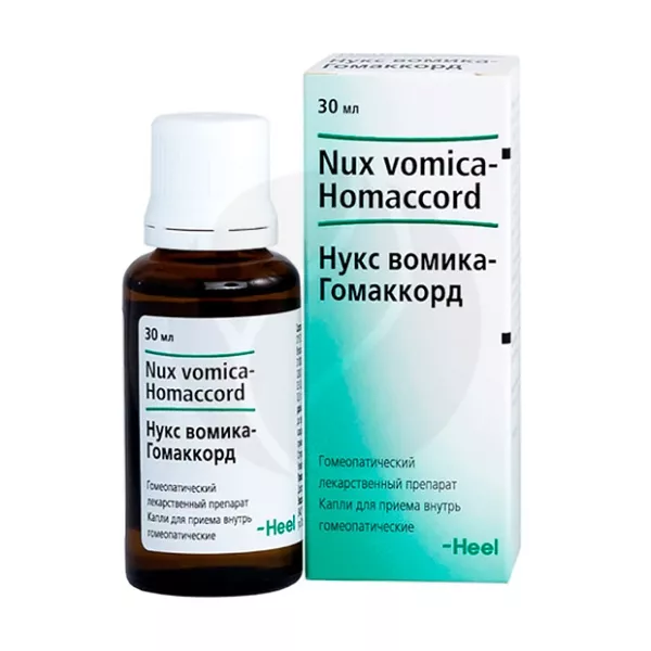 Изображение товара Нукс Вомика Гомаккорд капли 30 мл для лечения колитов и спазмов