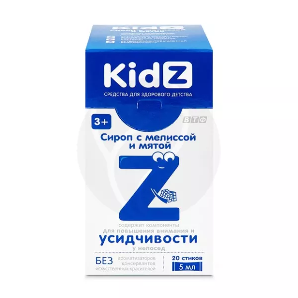 KidZ сироп с мятой и мелиссой для детей, 5мл №20