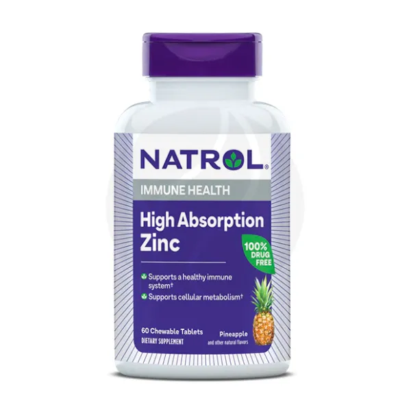 Natrol Цинк таблетки жевательные, №60