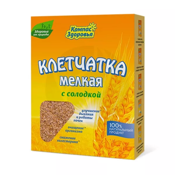 Изображение товара Компас здоровья клетчатка пшеничная мелкая с солодкой, 200г