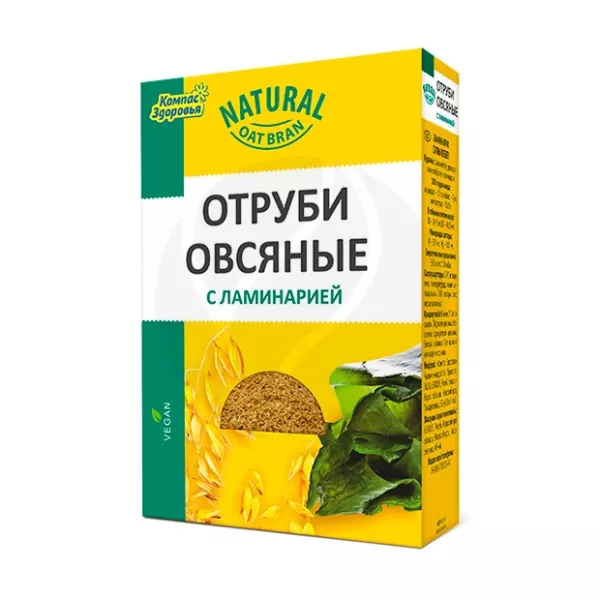 Изображение товара Компас здоровья отруби овсяные с ламинарией, 200г