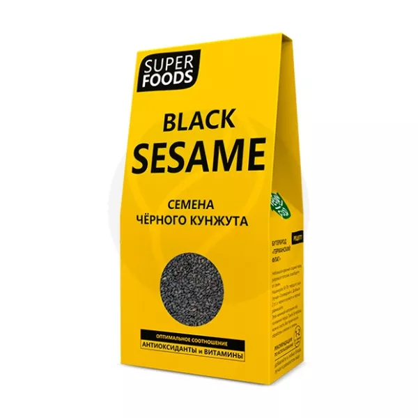 Изображение товара Семена черного кунжута 150г натуральный продукт для здоровья и укрепления организма