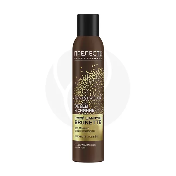 Изображение товара Прелесть Professional Invisiwear Brunette сухой шампунь для тёмных волос 200 мл Изображение товара Прелесть Professional Invisiwear Brunette сухой шампунь для тёмных волос 200 мл