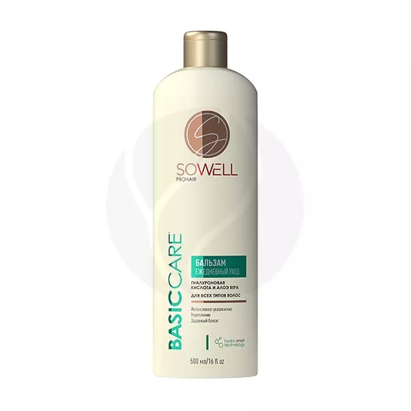 Изображение товара Бальзам для волос SoWell Basic Care 500мл для всех типов волос увлажнение и восстановление