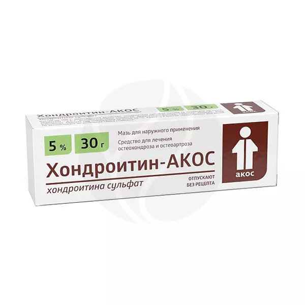 Изображение товара Мазь Хондроитин-АКОС 5% для наружного применения, 30г Изображение товара Мазь Хондроитин-АКОС 5% для наружного применения, 30г