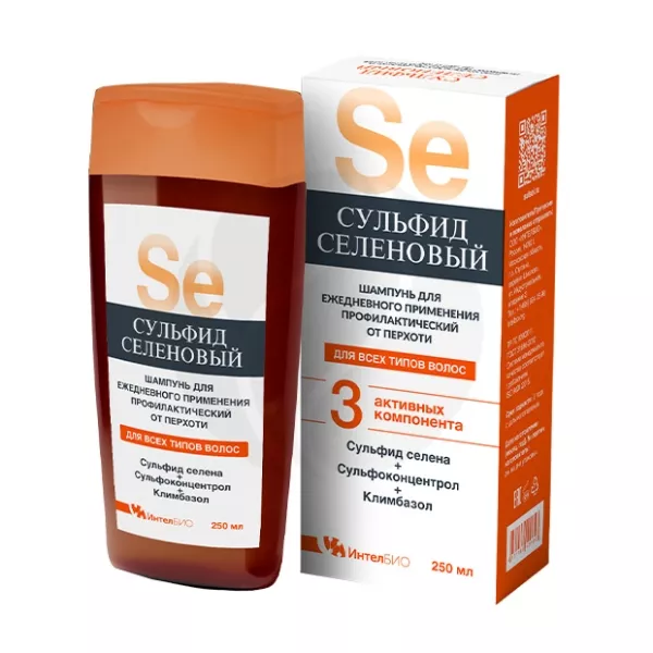 Изображение товара Мультифункциональный сульфидселеновый шампунь профилактический для ежедневного использования 250 мл