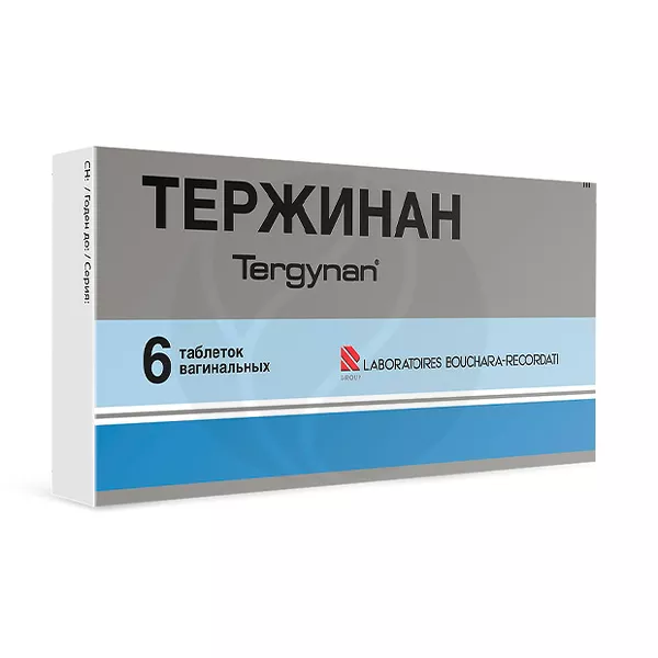 Изображение товара Тержинан таблетки вагинальные, №6 Изображение товара Тержинан таблетки вагинальные, №6