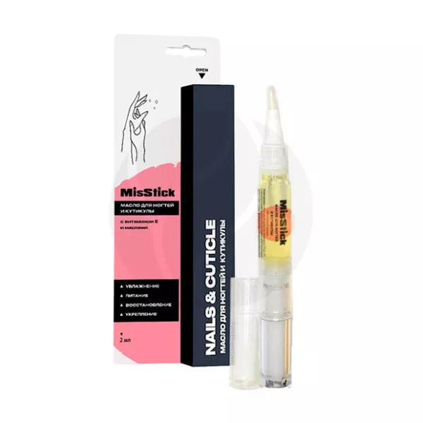 Изображение товара Масло-карандаш для кутикулы с персиком 2 мл натуральный уход за ногтями и кожей