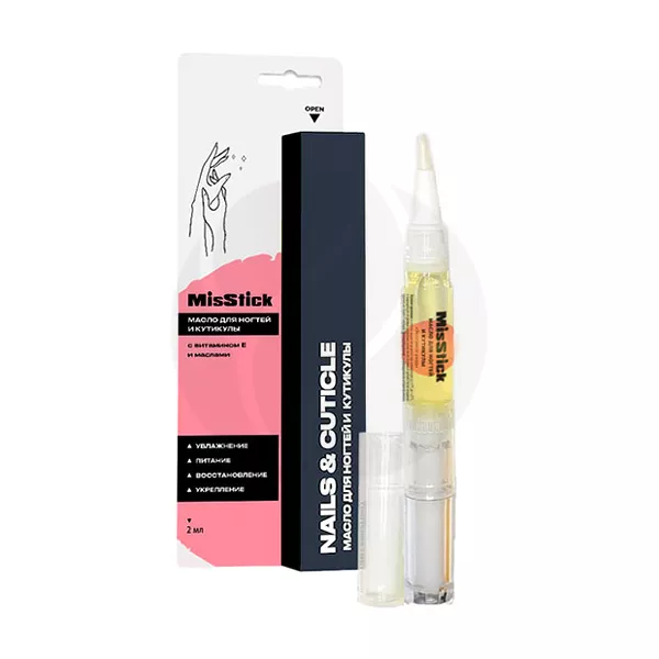 Изображение товара MisStick масло-карандаш для кутикулы с персиком, 2мл Изображение товара MisStick масло-карандаш для кутикулы с персиком, 2мл