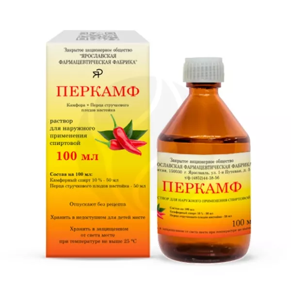 Перкамф раствор д/наружн. прим., 100мл