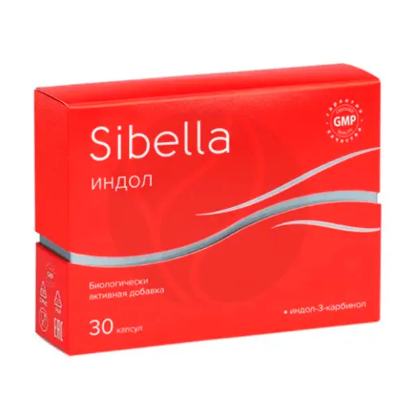 Изображение товара Индол-3-карбинол капсулы для женского здоровья 30 шт Sibella