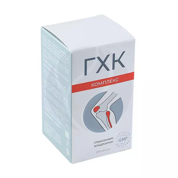 Изображение товара Глюкозамин-хондроитиновый комплекс капсулы 160 шт для здоровья суставов Изображение товара Глюкозамин-хондроитиновый комплекс капсулы 160 шт для здоровья суставов