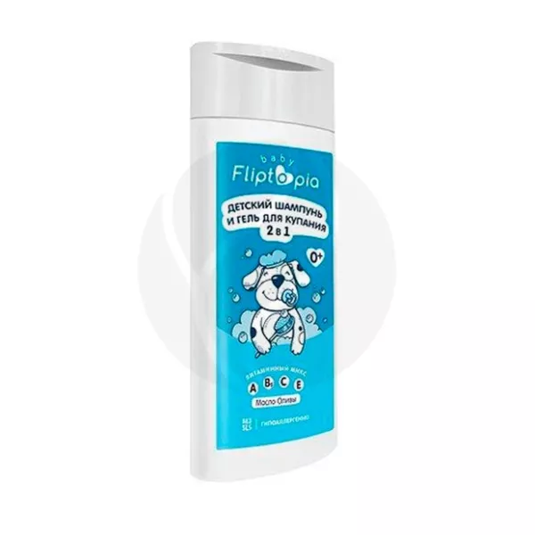 Изображение товара Fliptopia шампунь-гель для купания 2в1 (0+мес), 250мл