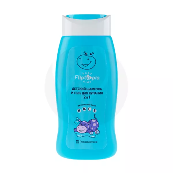 Изображение товара Fliptopia шампунь-гель для купания 2в1 250 мл для малышей