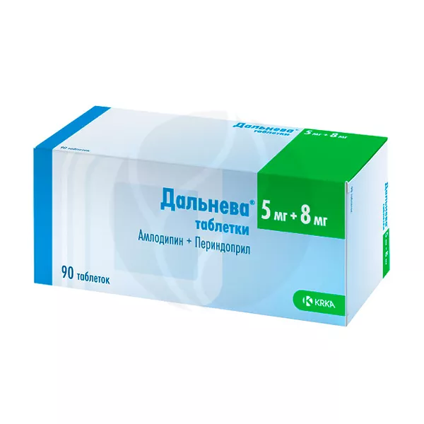 Изображение товара Дальнева таблетки 5мг+8мг, №90 Изображение товара Дальнева таблетки 5мг+8мг, №90