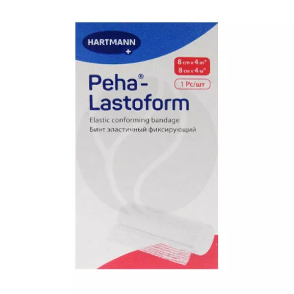 Изображение товара Фиксирующий бинт Hartmann Peha-Lastoform 8см*4м нестерильный