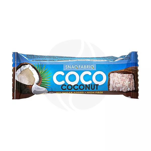 Изображение товара Батончик глазированный кокос Snaq Fabriq 40г - вкусный перекус для активных Изображение товара Батончик глазированный кокос Snaq Fabriq 40г - вкусный перекус для активных