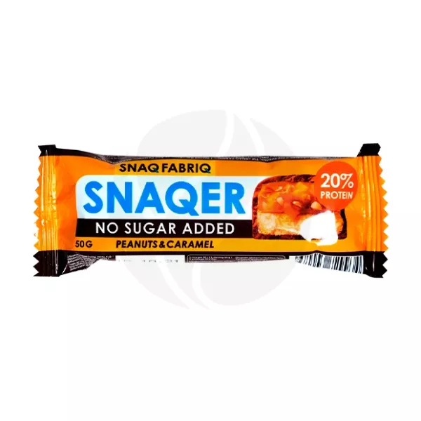 Snaq Fabriq батончик глазированный арахис и карамель, 50г ООО Фитнес Вуд