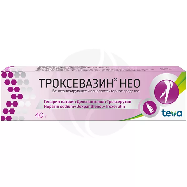 Изображение товара Троксевазин Нео гель д/наружн. прим., 40г Изображение товара Троксевазин Нео гель д/наружн. прим., 40г