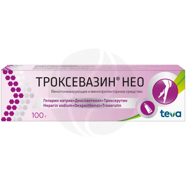 Изображение товара Гель Троксевазин Нео для наружного применения, 100 г, Болгария