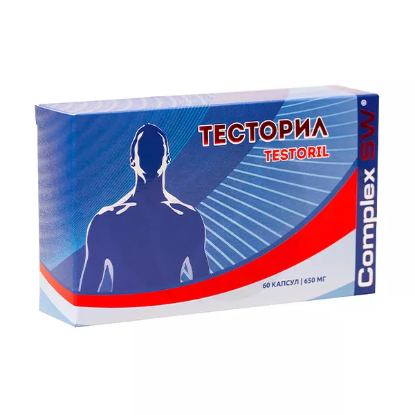 Изображение товара Тесторил капсулы для поддержки мужского здоровья, 60 шт