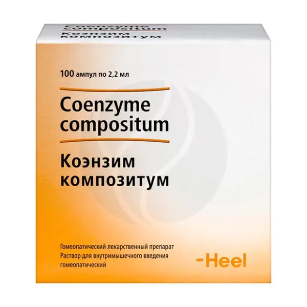 Изображение товара Коэнзим композитум раствор д/в/м введ. гомеопатический, 2,2мл, №100 Изображение товара Коэнзим композитум раствор д/в/м введ. гомеопатический, 2,2мл, №100
