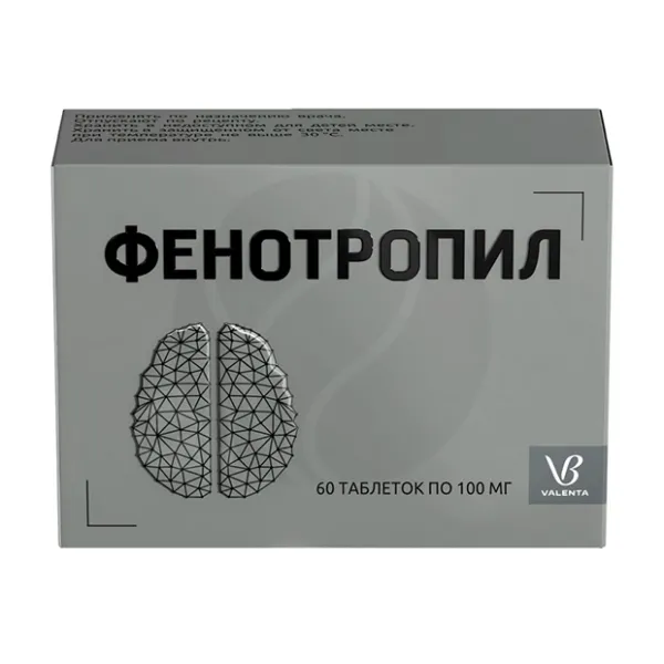 Изображение товара Фенотропил таблетки 100мг No60 - ноотропное лекарство для улучшения памяти и концентрации
