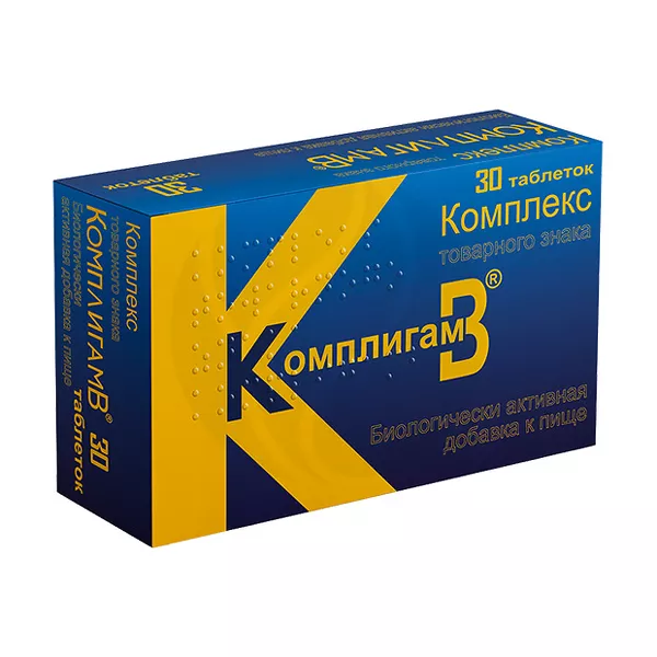 Изображение товара БАД Витамины Комплекс Комплигам В комплекс таблетки Изображение товара БАД Витамины Комплекс Комплигам В комплекс таблетки