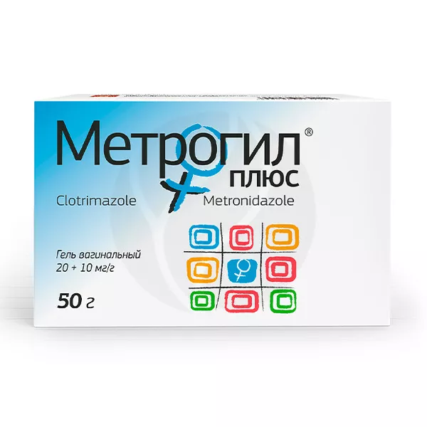 Изображение товара Метрогил Плюс гель вагинальный 1%, 50г с аппликат. №10 Изображение товара Метрогил Плюс гель вагинальный 1%, 50г с аппликат. №10