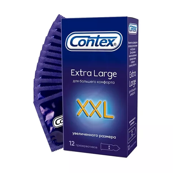 Изображение товара Contex Extra Large XXL презервативы увеличенного размера 12 штук