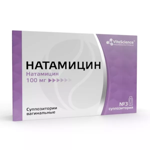 Изображение товара Vitascience Натамицин вагинальные суппозитории 100 мг №3 для локального лечения грибковых инфекций