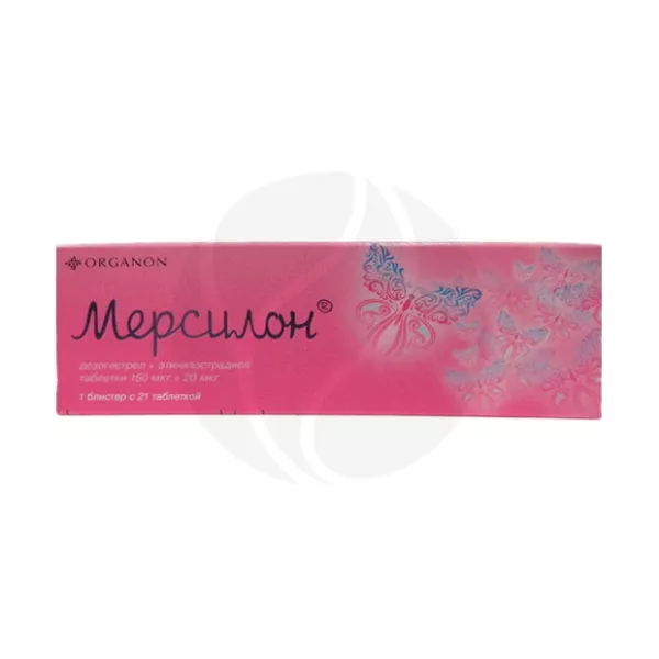 Изображение товара Мерсилон таблетки 150мкг+20мкг, №21