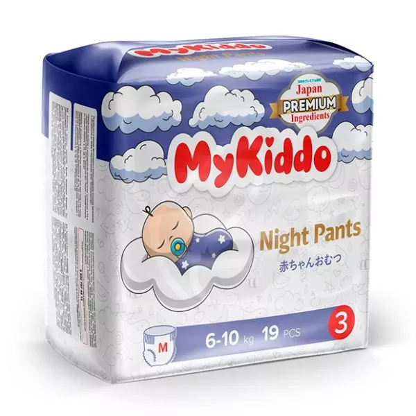 Изображение товара Ночные подгузники-трусики MyKiddo Night размер М (6-10 кг), №19