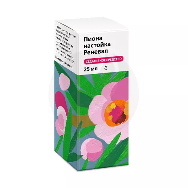 Изображение товара Пиона настойка Реневал, 25мл Изображение товара Пиона настойка Реневал, 25мл