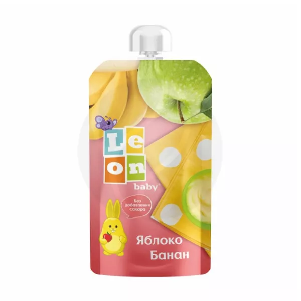 Изображение товара Leon Baby пюре яблоко-банан 150г для детей от 6 месяцев